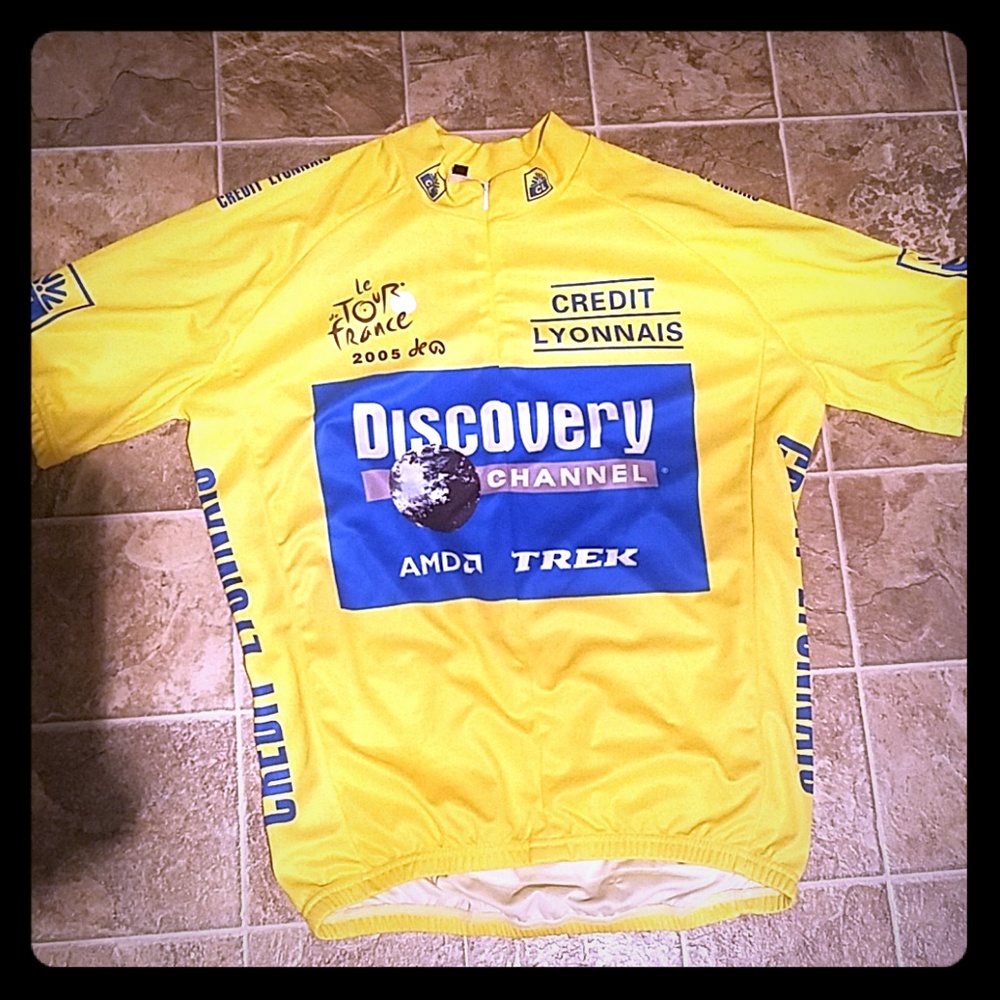 Trek Tour de France yellow cycling team Jersey Siz
